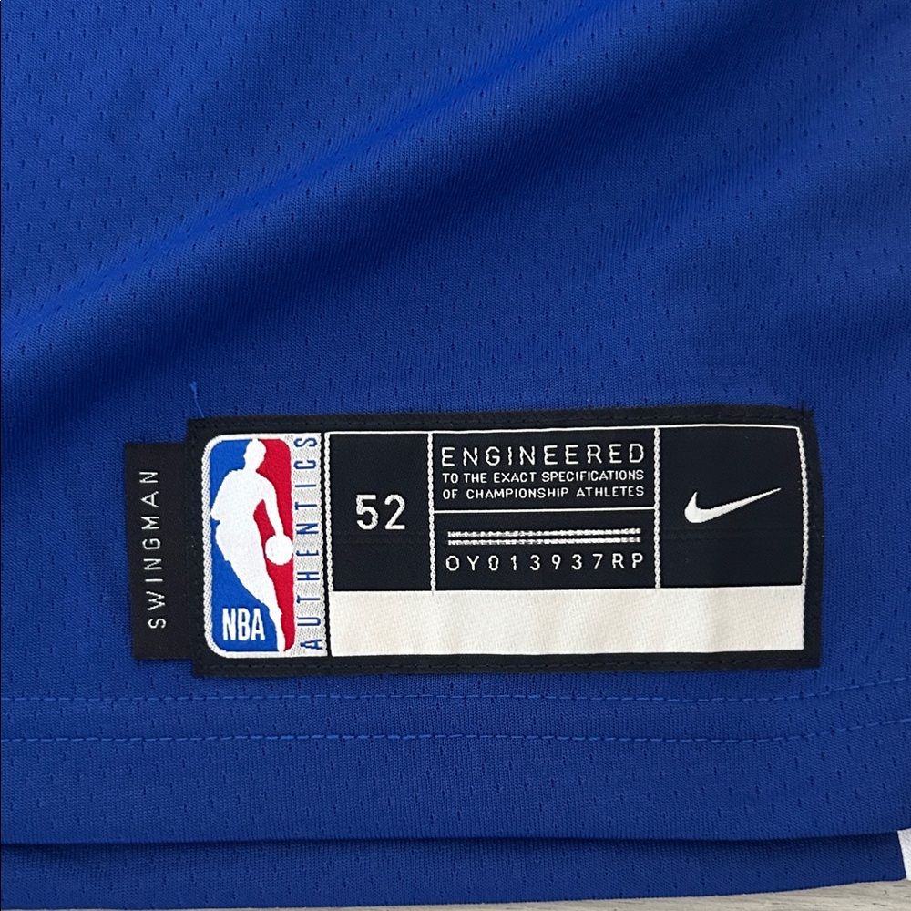 Joel Embiid Nike PHILA #21 Royal Blue Basketball Jersey with White and Red Trim - Picture 2 of 7